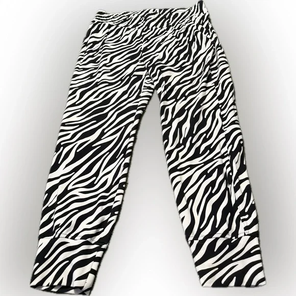 CAbi Black and White Animal Print Pants L - Picture 1 of 8